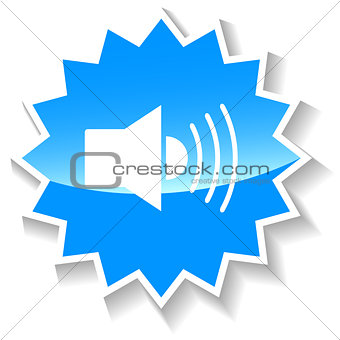 Sound blue icon