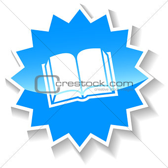 Book blue icon