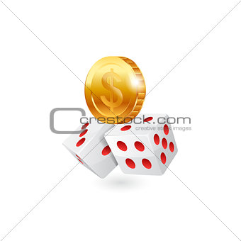 Casino icon. Vector