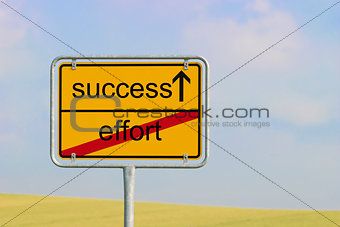 Sign effort success
