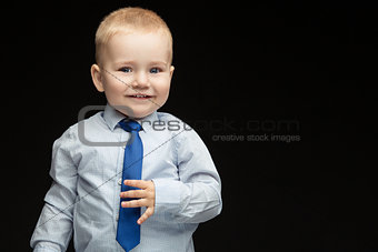 Business boy in tie