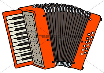 Red accordion