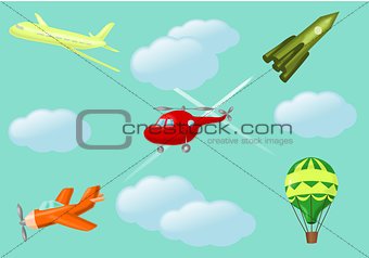 Cartoon aircraft