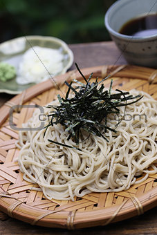 zaru soba, Japanese cold buckwheat noodles