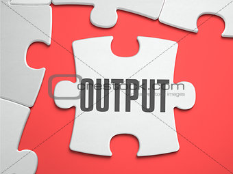 Output - Puzzle on the Place of Missing Pieces.