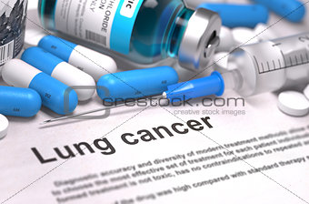Lung Cancer Diagnosis. Medical Concept.
