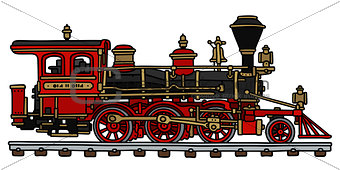 Classic american steam locomotive