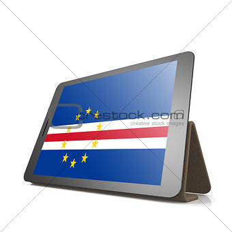 Tablet with Cape Verde flag