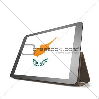 Tablet with Cyprus flag