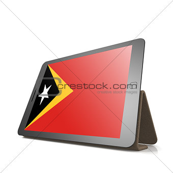 Tablet with East Timor flag