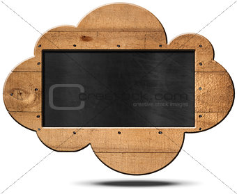 Blackboard Cloud Shaped