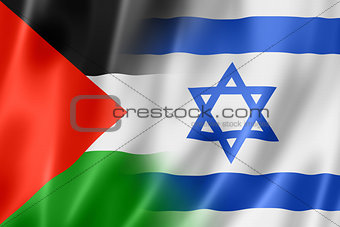 Palestine and Israel flag