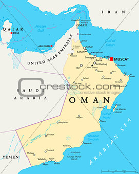 Oman Political Map