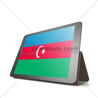 Tablet with Azerbaijan flag