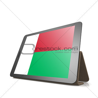 Tablet with Madagascar flag