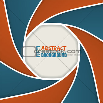 Abstract brochure with camera shutter design