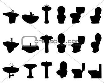 sinks and  toilet