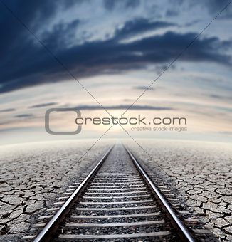 Railway travel concept