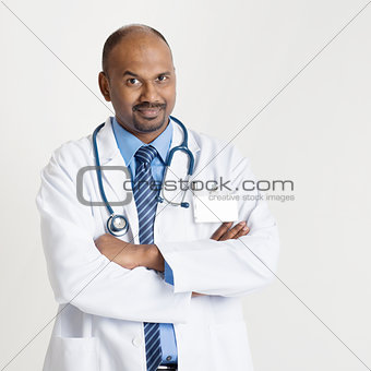Mature Indian doctor portrait