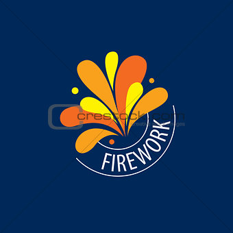 vector logo for fireworks