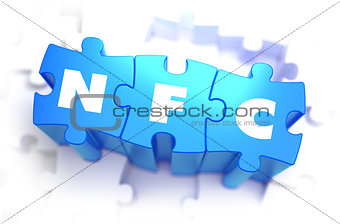 NFC - Text on Blue Puzzles.