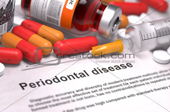 Periodontal Disease. Medical Concept. 