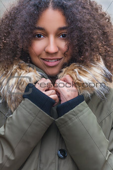 Beautiful Mixed Race African American Young Woman