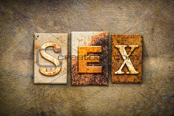 Sex Concept Letterpress Leather Theme