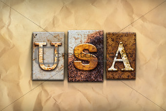 USA Concept Rusted Metal Type