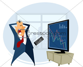Broker trading on the stock