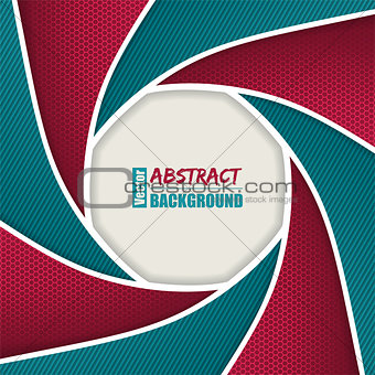 Abstract brochure with shutter design
