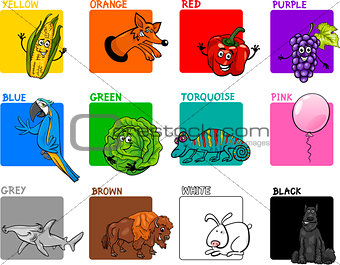 main colors cartoon collection