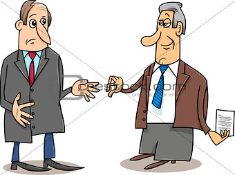 business negotiations cartoon