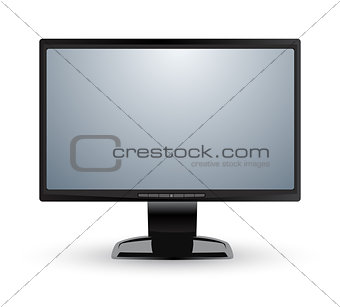 This image is a vector file representing a computer monitor display isolated