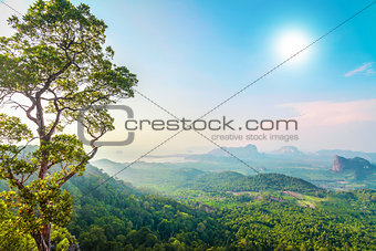 green mountains in Thailand