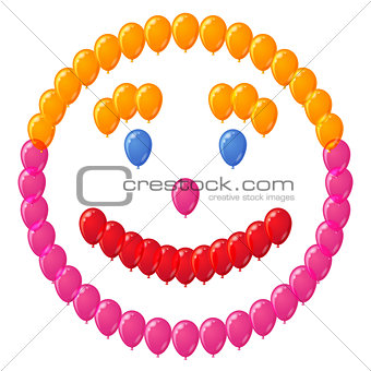 Smiley of balloons