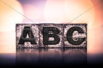 ABC Concept Vintage Letterpress Type
