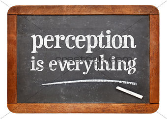 Perception is everything on blackboard