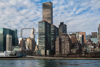 New York City midtown Manhattan skyline over Hudson River