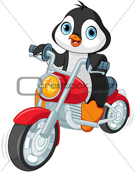 Penguin Motorcyclist