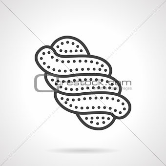 Spiral candy line vector icon