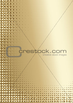Golden Pixelated Background
