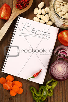 blank recipe book