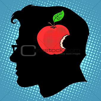 Bitten Apple in mind a business concept knowledge