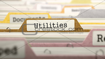 Utilities on Business Folder in Catalog.
