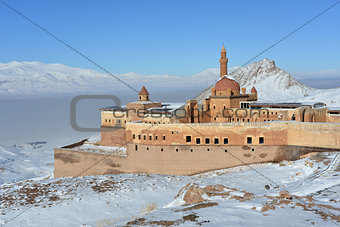 Ishak Pasha Palace in winter seson