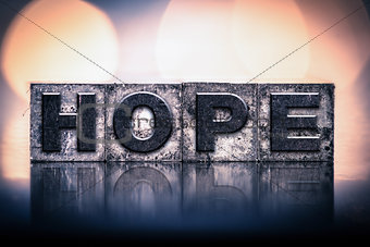 Hope Concept Vintage Letterpress Type