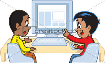 Boys At Computer