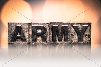 Army Concept Vintage Letterpress Type
