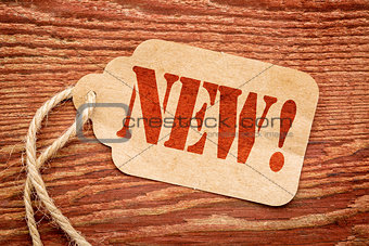 New - paper price tag sign